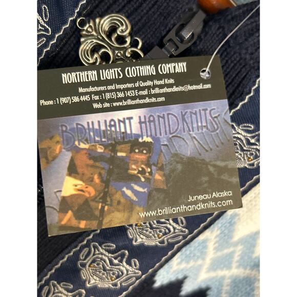 NWT Northern Lights Hand Knit Sweater - Picture 5 of 8